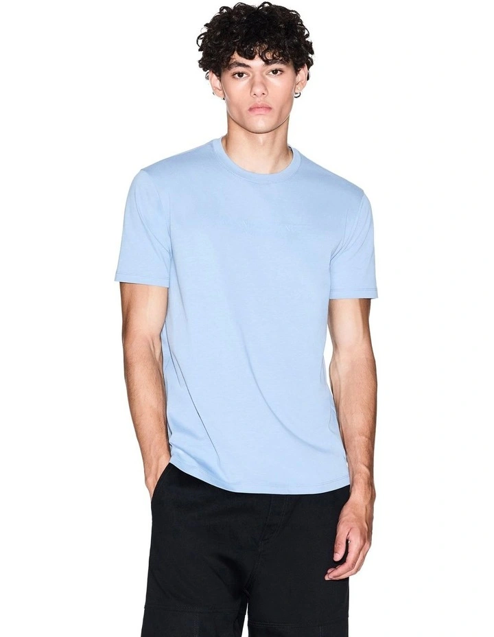 New York T-shirt in Faded Denim image 1