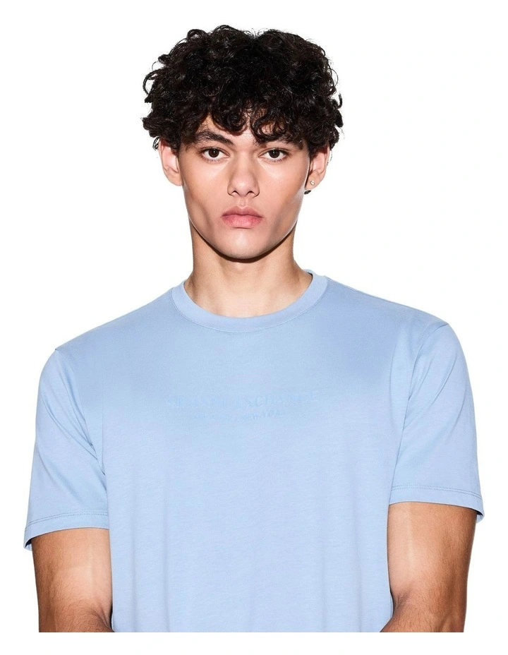 New York T-shirt in Faded Denim image 4