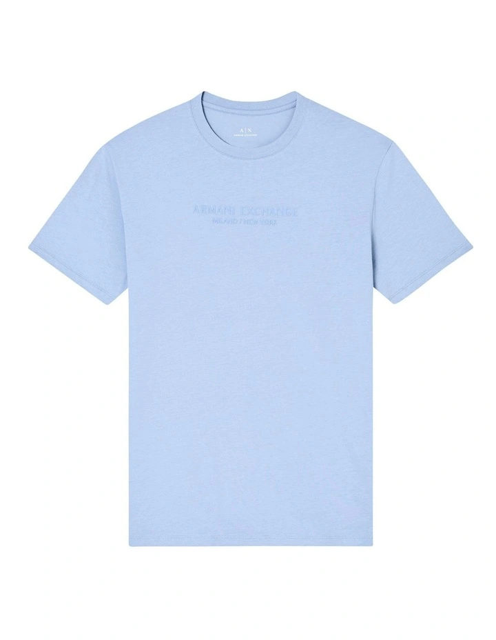 New York T-shirt in Faded Denim image 5