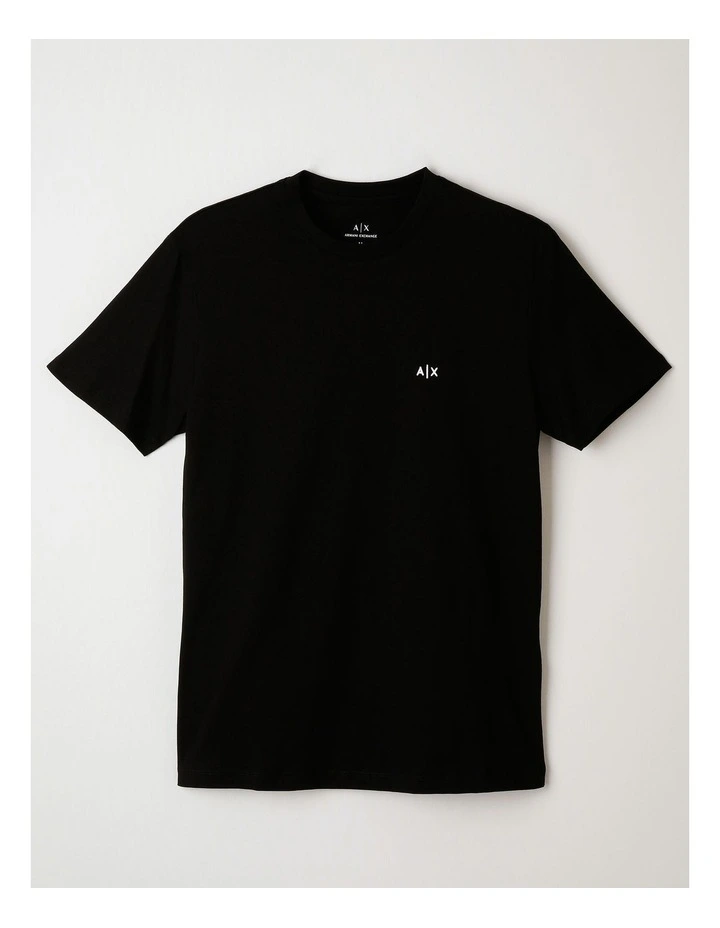 Basics Chest Logo T-shirt in Black image 1