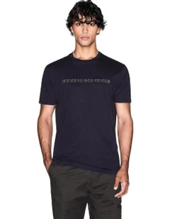 Urban Expedition Logo-on-Logo T-shirt in Deep Navy