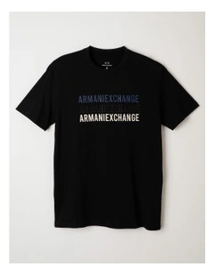 Winter Shades 3 Logo T-shirt in Deep Navy