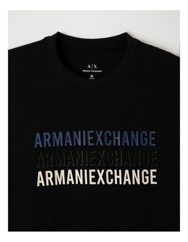 Winter Shades 3 Logo T-shirt in Deep Navy image 2