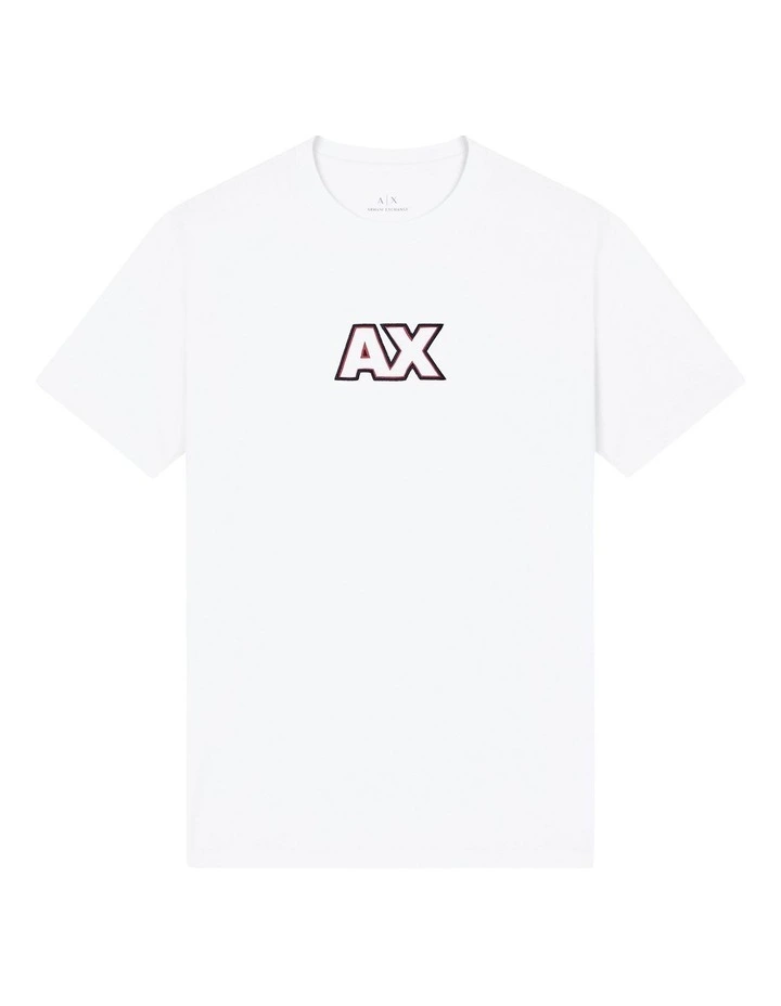 Retro Sport Ouline Logo T-shirt in Off White image 5
