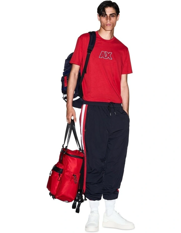 Retro Sport Ouline Logo T-Shirt in Red image 3