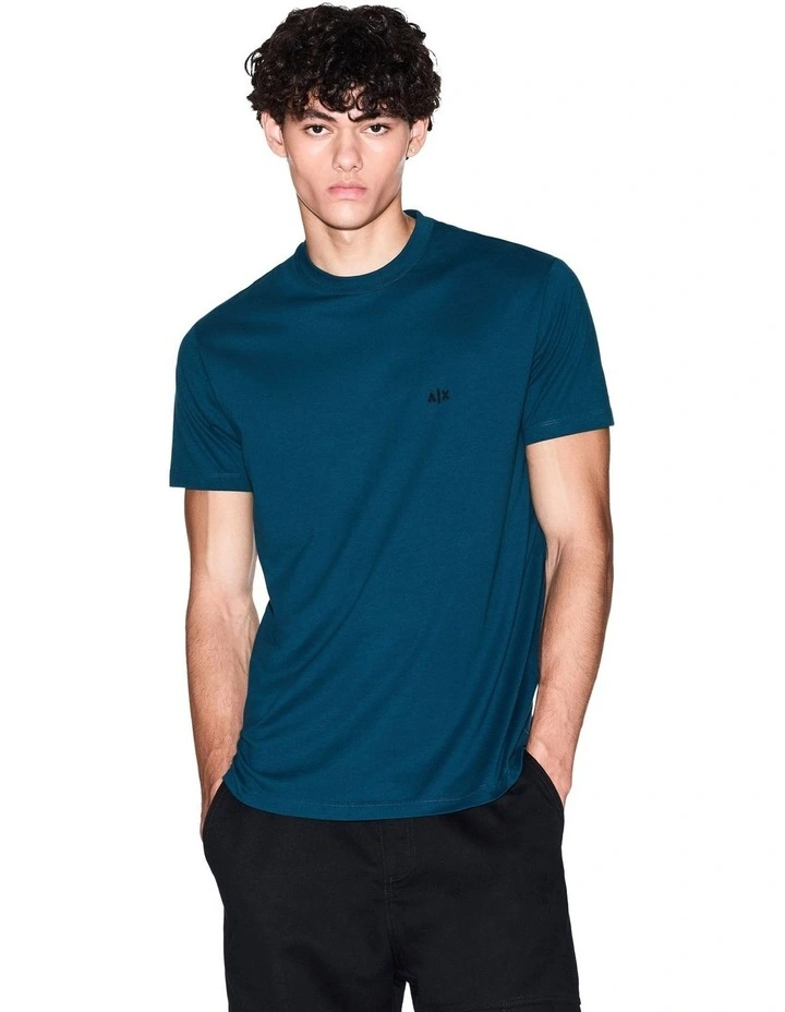 Basics Chest Logo T-shirt in Blue image 1