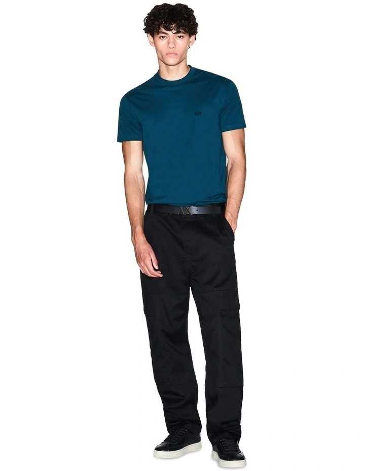 Basics Chest Logo T-shirt in Blue image 3