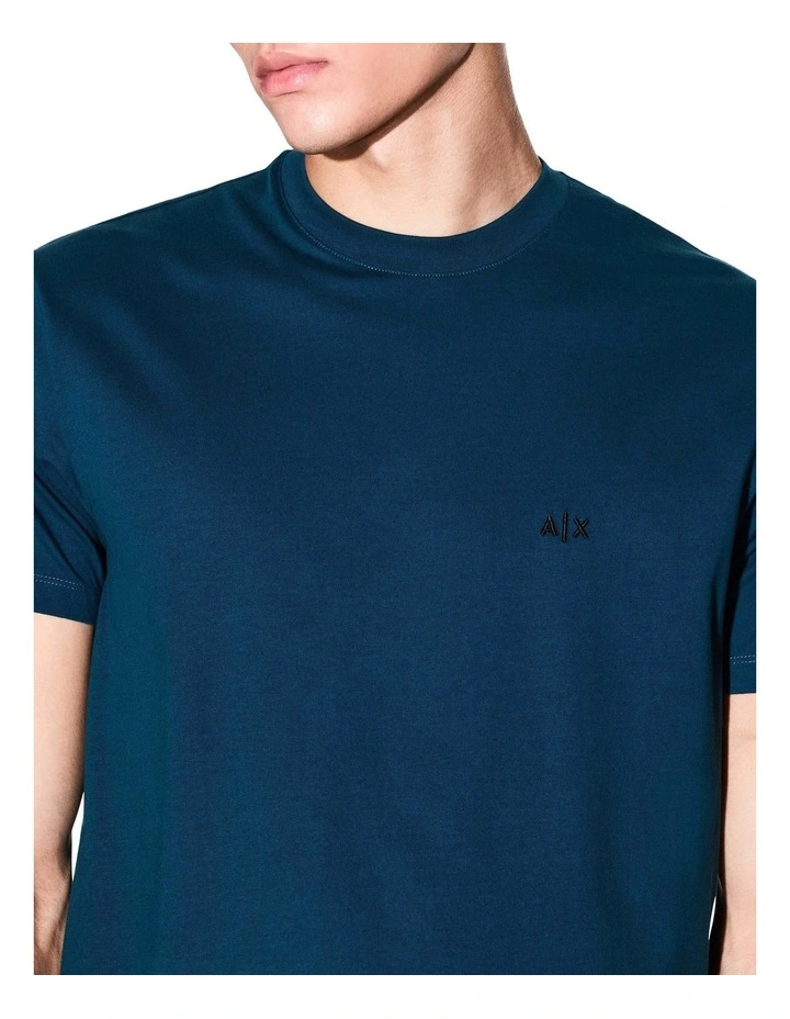 Basics Chest Logo T-shirt in Blue image 4