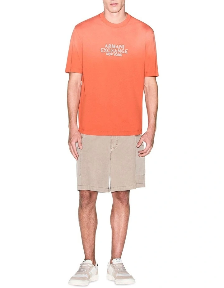 One Block Up Gradient T-shirt in Orange Rust image 3
