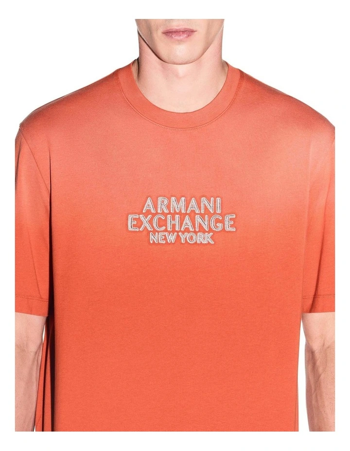 One Block Up Gradient T-shirt in Orange Rust image 4