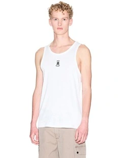 Basic Logo Tank in White