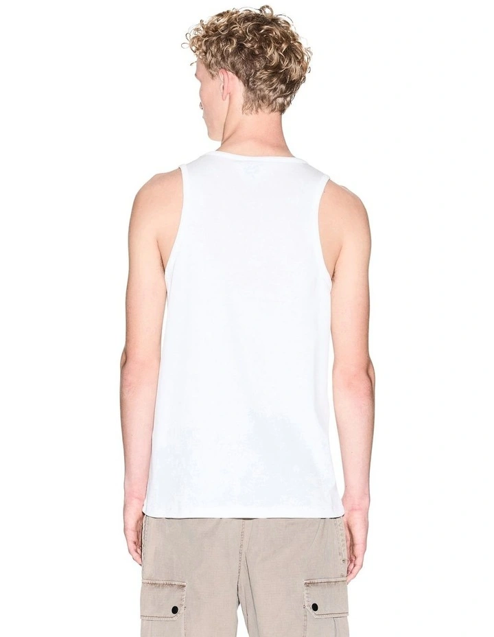 Basic Logo Tank in White image 2