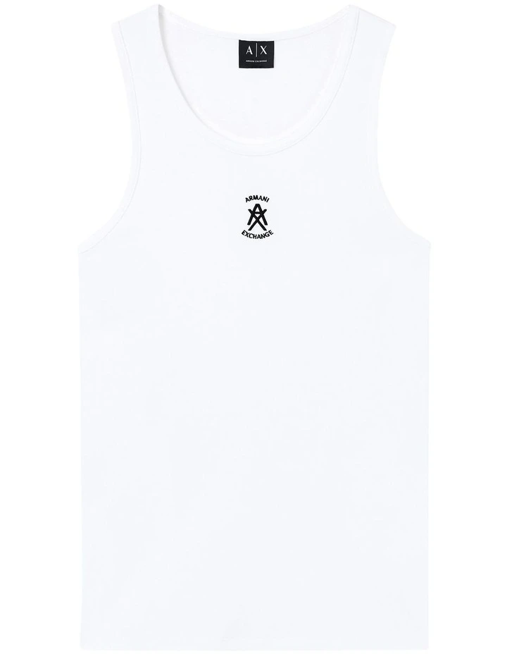Basic Logo Tank in White image 5