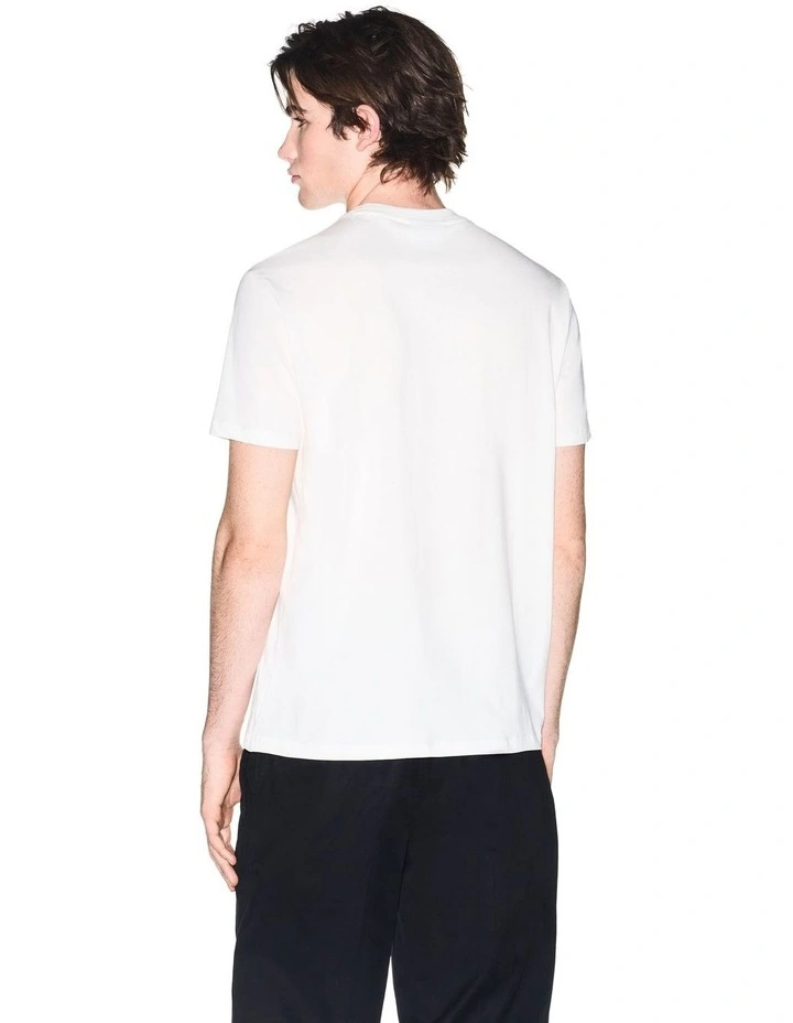 Regular Fit Chest Logo T-shirt in White image 2