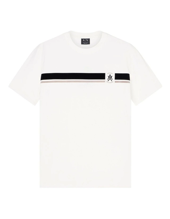 Regular Fit Chest Logo T-shirt in White image 5