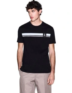 Regular Fit Chest Logo T-shirt in Black