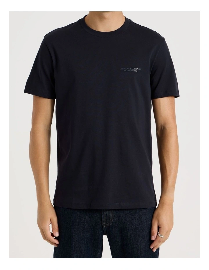 Essential Milan New York T-shirt in Deep Navy image 1