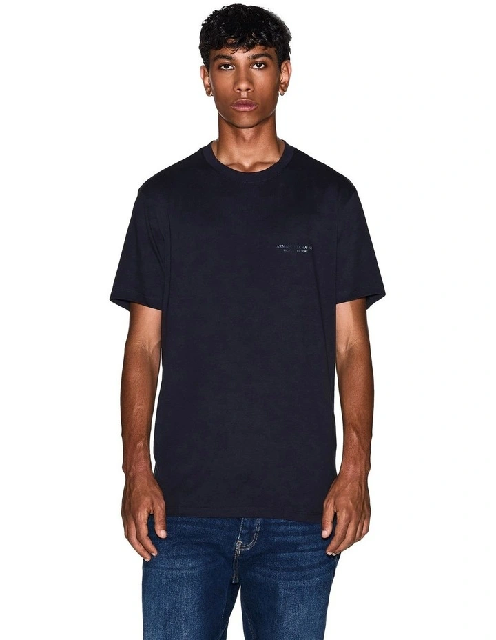 Essential Milan New York T-shirt in Deep Navy image 1