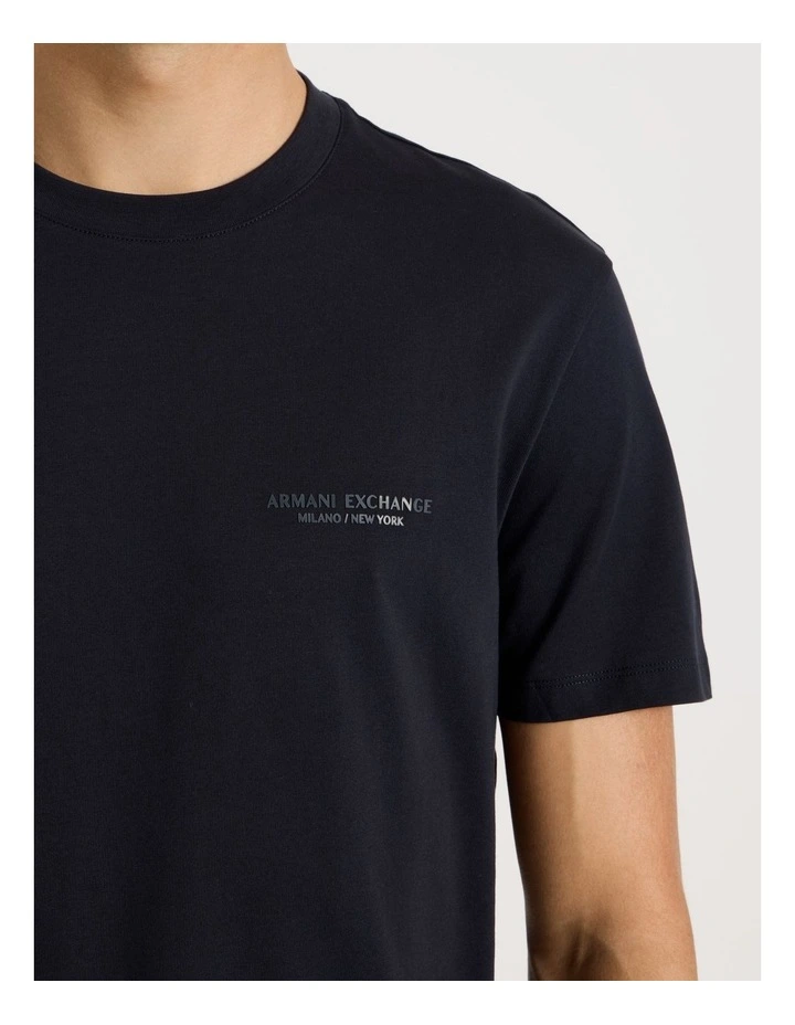 Essential Milan New York T-shirt in Deep Navy image 2