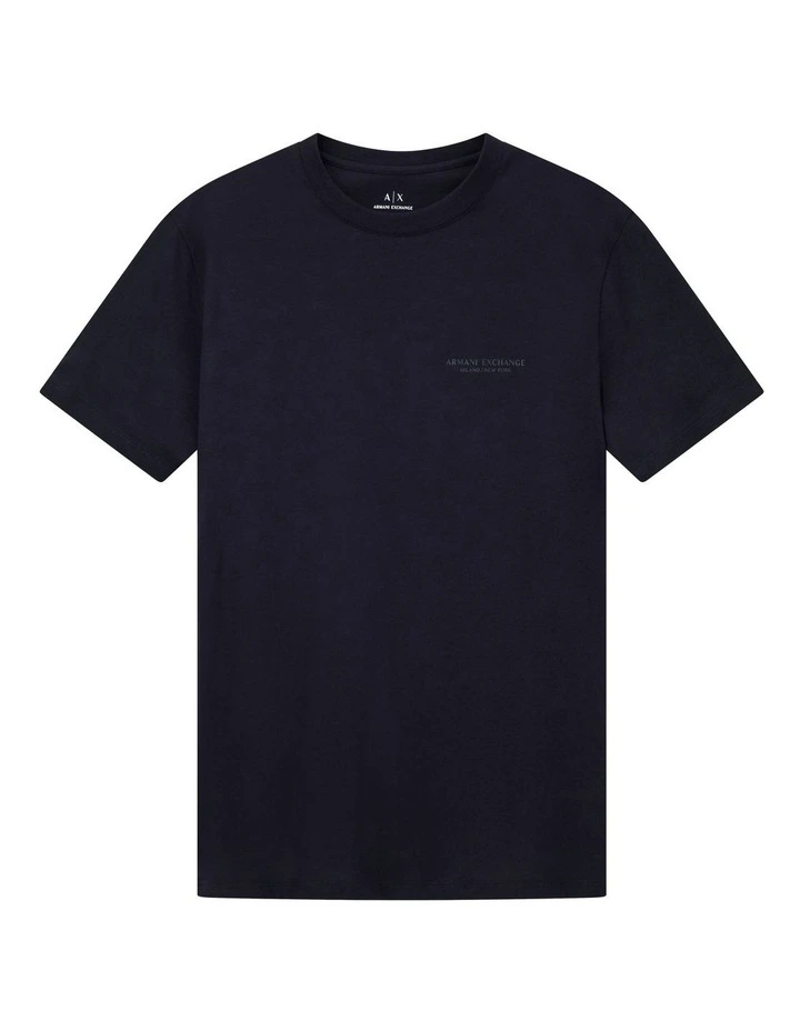 Essential Milan New York T-shirt in Deep Navy image 5