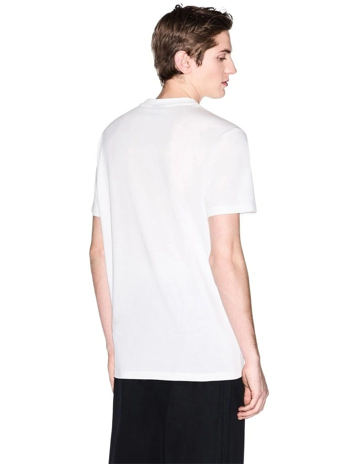 Chest Logo T-shirt in Off White image 2
