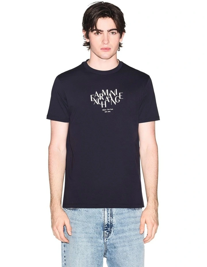 Chest Logo T-shirt in Deep Navy image 1