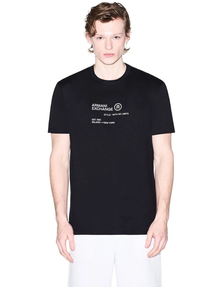 No Limits Logo T-shirt in Black image 1