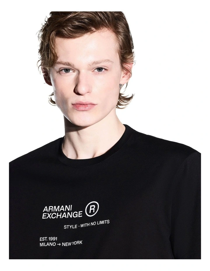 No Limits Logo T-shirt in Black image 3