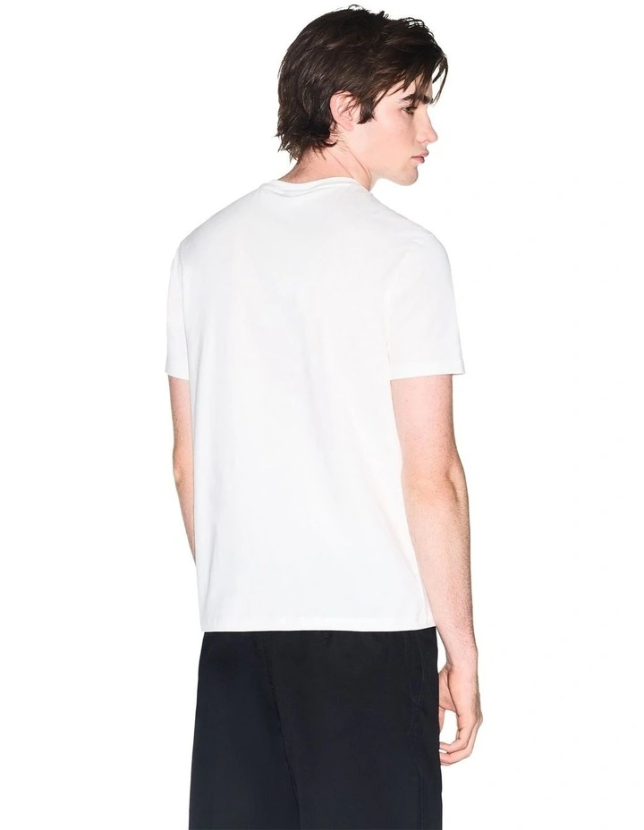 Bold Outline Logo T-Shirt in Off White image 2
