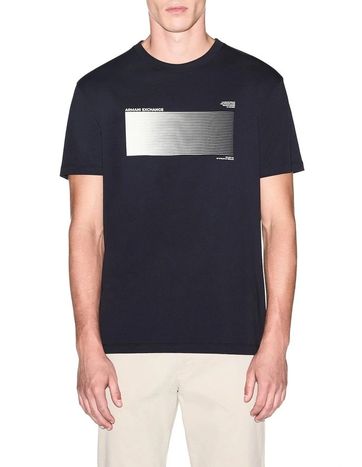 Bold Graphic T-shirt in Deep Navy image 1
