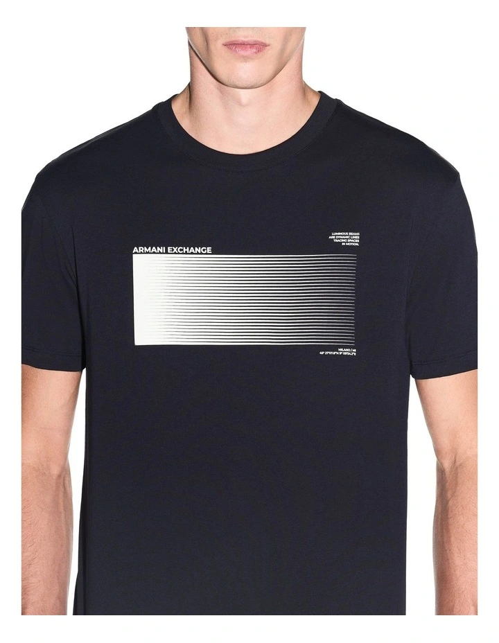 Bold Graphic T-shirt in Deep Navy image 3