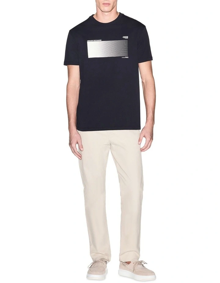 Bold Graphic T-shirt in Deep Navy image 4