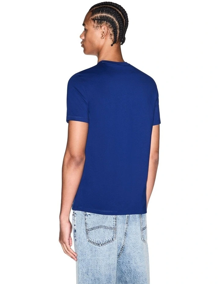 Bold Outline Logo T-shirt in Bellwether Blue image 2