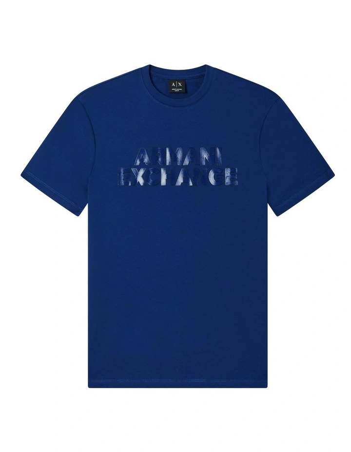 Bold Outline Logo T-shirt in Bellwether Blue image 5