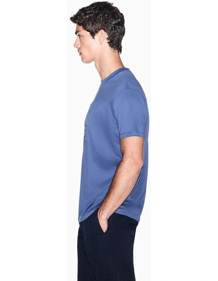 Logomania T-Shirt in Vintage Indigo image 3