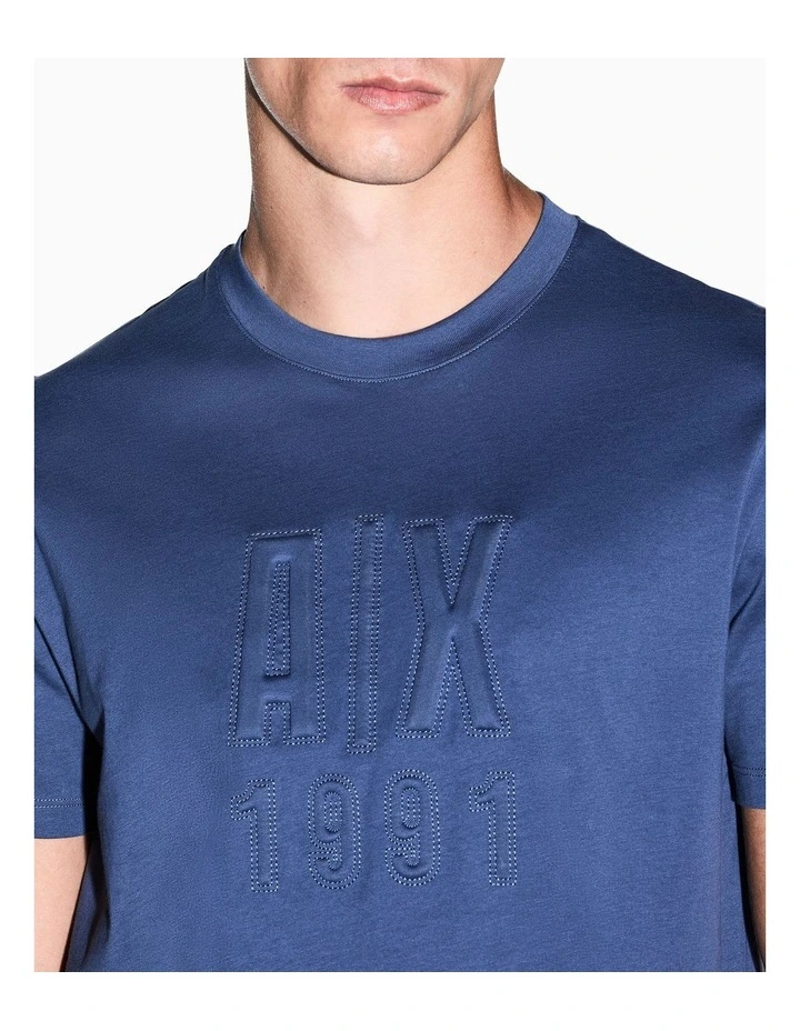 Logomania T-Shirt in Vintage Indigo image 4