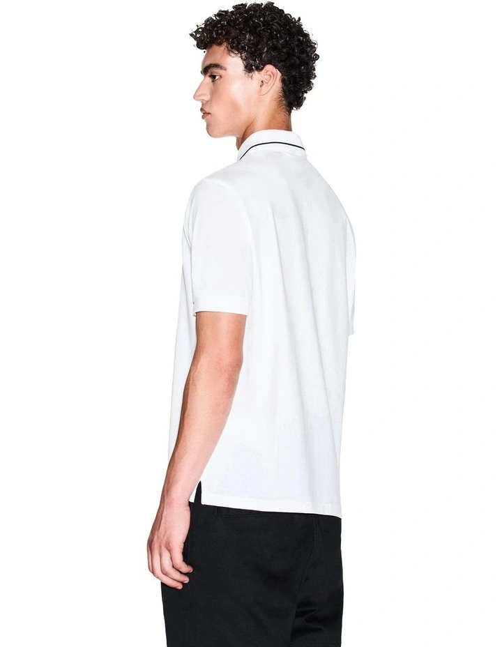 New York Polo Shirt in Off White image 2