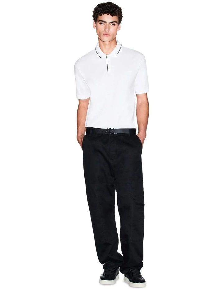 New York Polo Shirt in Off White image 3