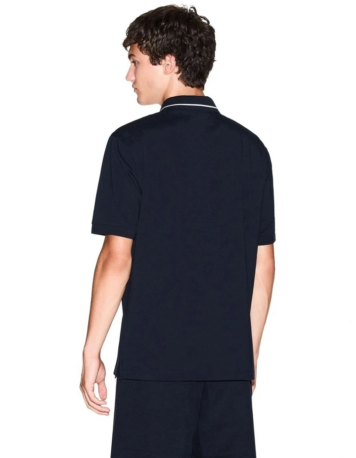 New York Polo Shirt in Deep Navy image 2