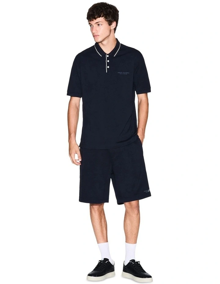 New York Polo Shirt in Deep Navy image 3