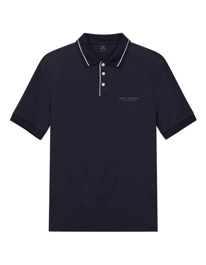 New York Polo Shirt in Deep Navy image 5