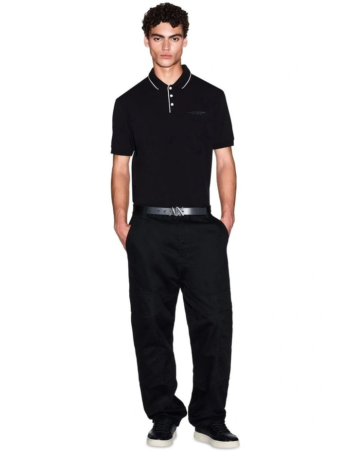 New York Polo Shirt in Black image 3