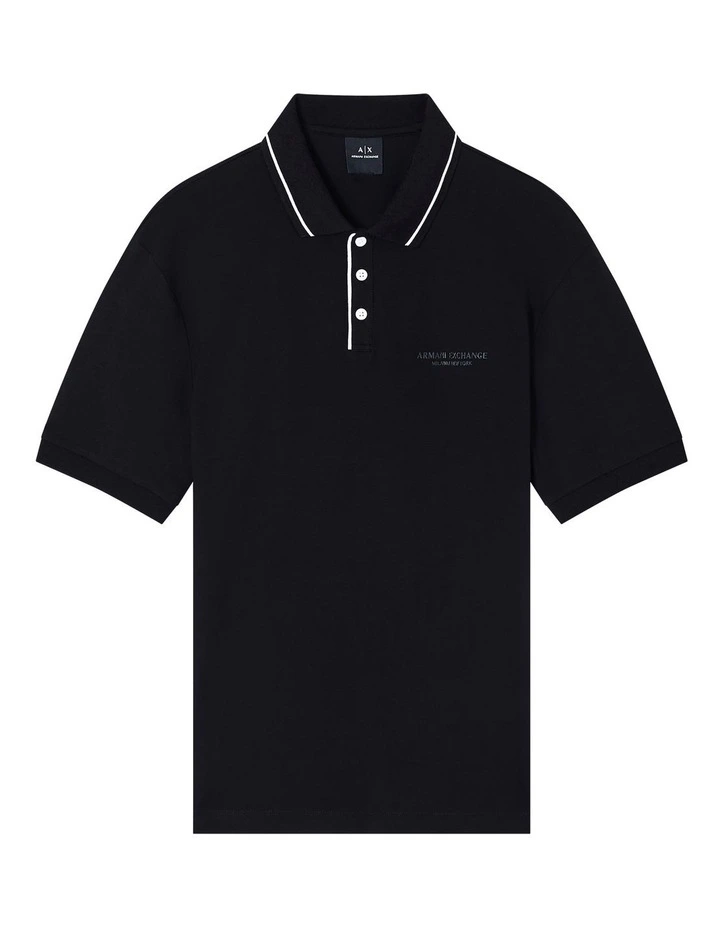 New York Polo Shirt in Black image 5