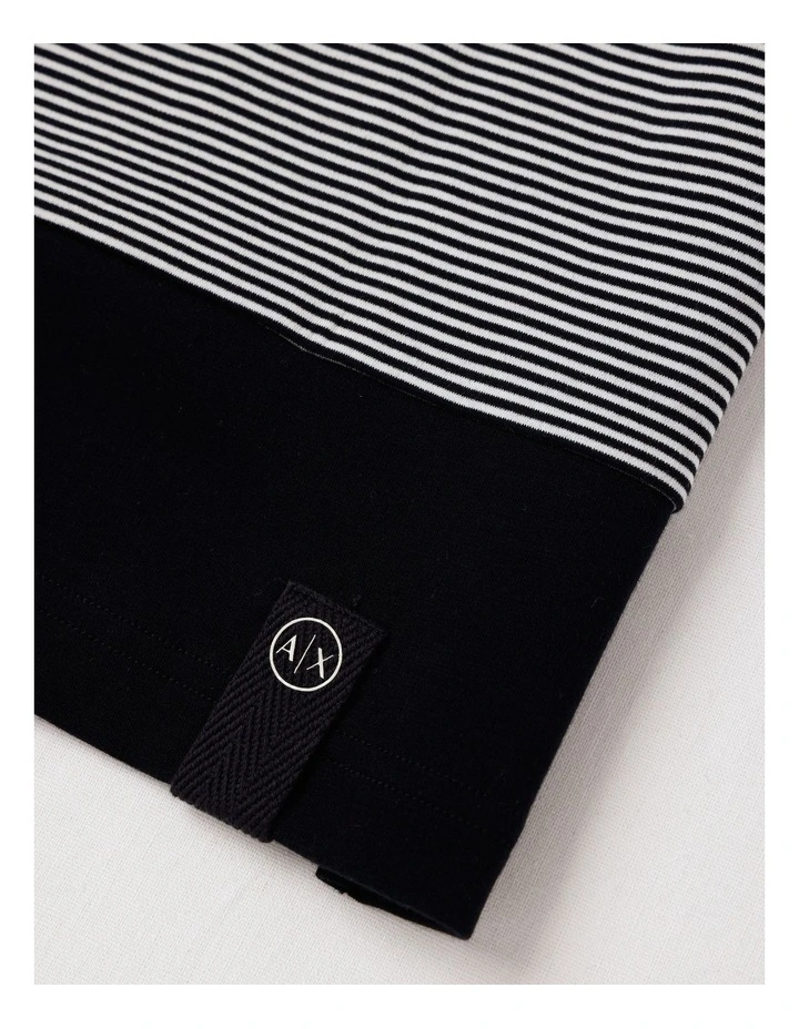 Urban Sailor Colour Block Polo Deep Navy / Off White image 4