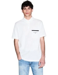 Urban Sailor Pocket Polo in Off White