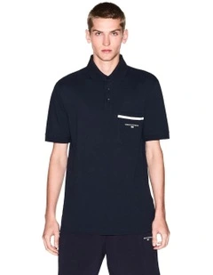 Urban Sailor Pocket Polo Shirt in Deep Navy