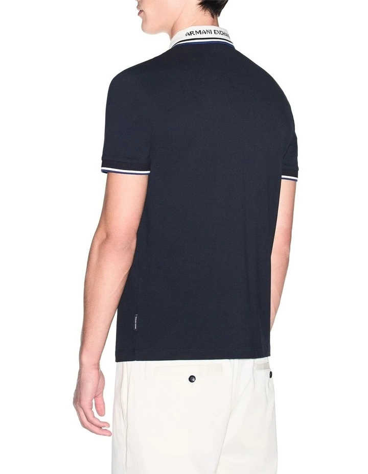 Ninety One Edition Polo Shirt in Deep Navy image 2