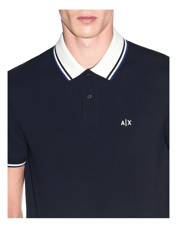 Ninety One Edition Polo Shirt in Deep Navy image 3