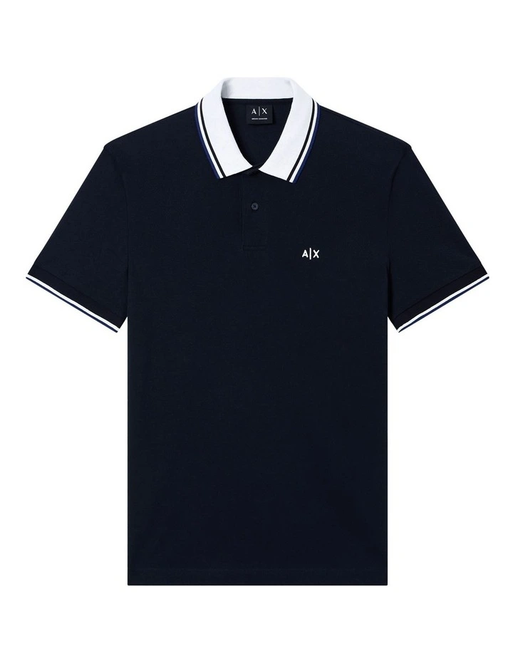 Ninety One Edition Polo Shirt in Deep Navy image 5