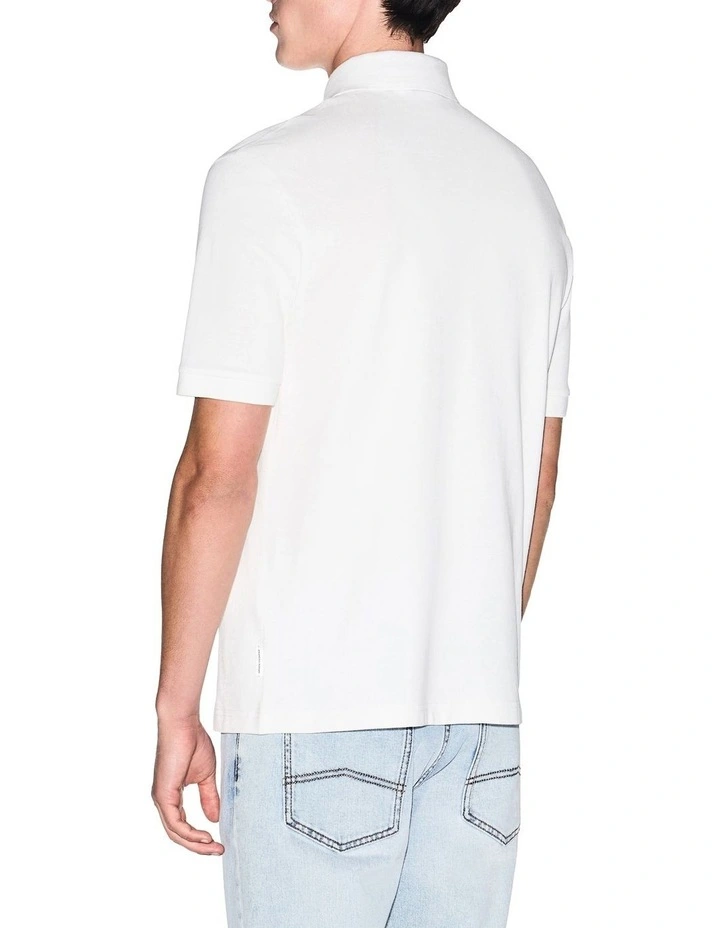 Refined Sportswear Polo Shirt in Off White image 2